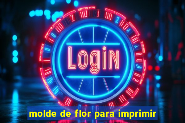 molde de flor para imprimir